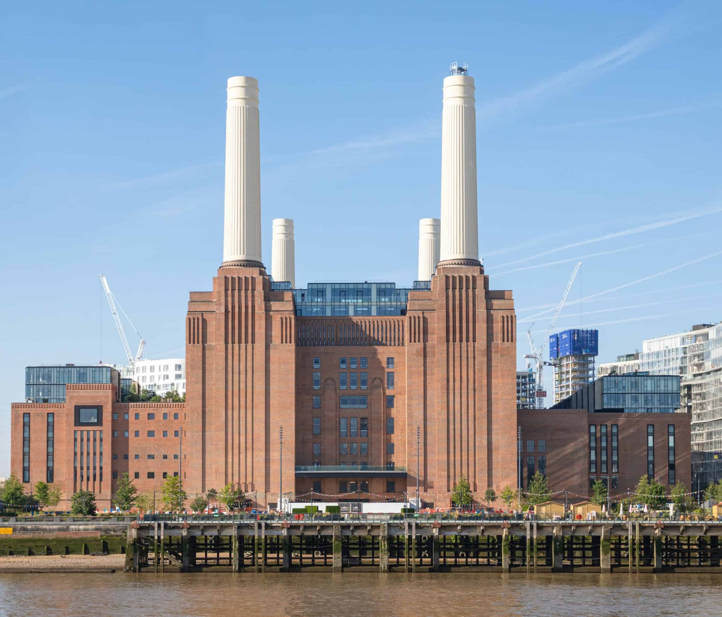 Scaffolding at Battersea Power Station