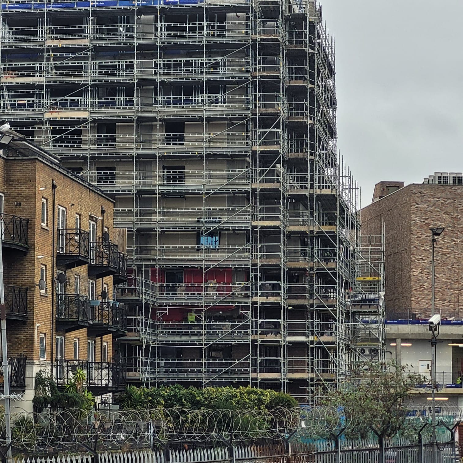 QFS access scaffolding on a major London construction project